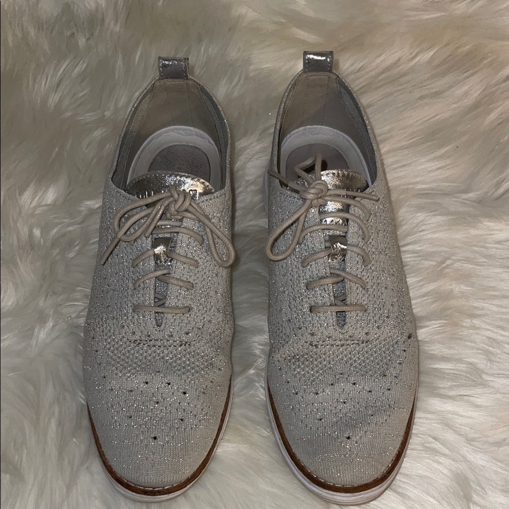 Cole Haan Silver and Gray Women's Sneakers